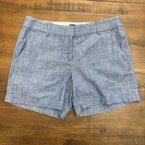 NWOT J. Crew Women's Shorts Chino Style Lightweight Denim Shorts 5" Inseam 4
